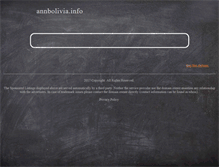 Tablet Screenshot of annbolivia.info